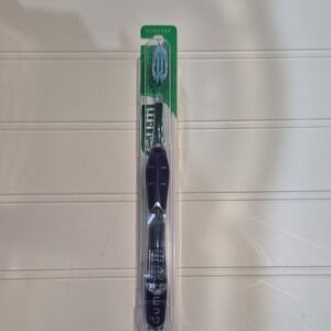 GUM 525 Deep Clean Compact Soft Toothbrush Blue Nylon Bristles Plastic Handle